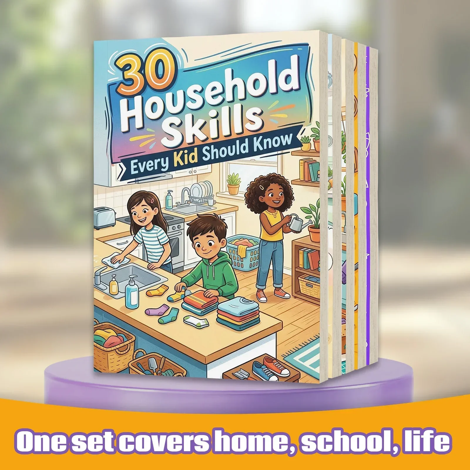 5-Book Kids Life Skills Collec - огляд і ціна Home Cooking Book