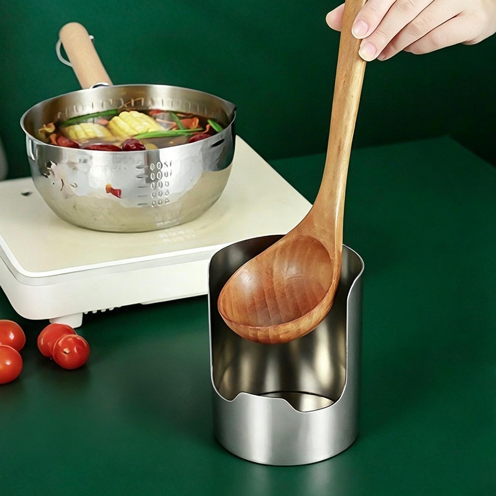 Stainless Steel Spoon Rest Org - огляд і ціна Home Cooking Meals