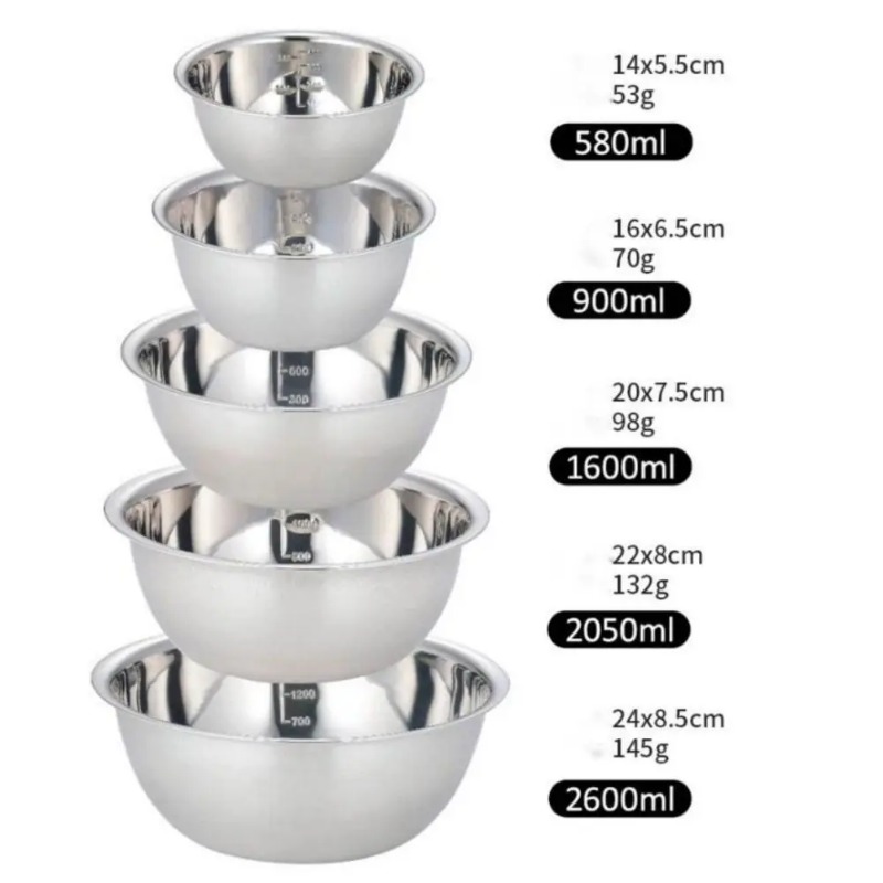 Stainless Steel Mixing Bowls P - огляд і ціна Home Cooking Services