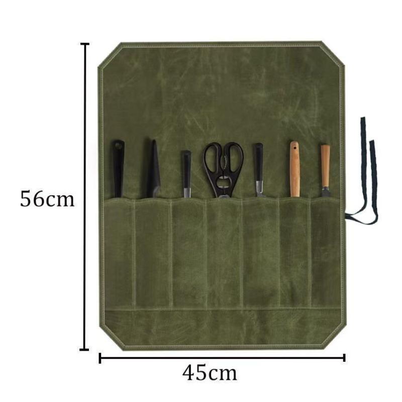 Canvas Knife Roll Storage Bag  - огляд і ціна Home Cooking Meals