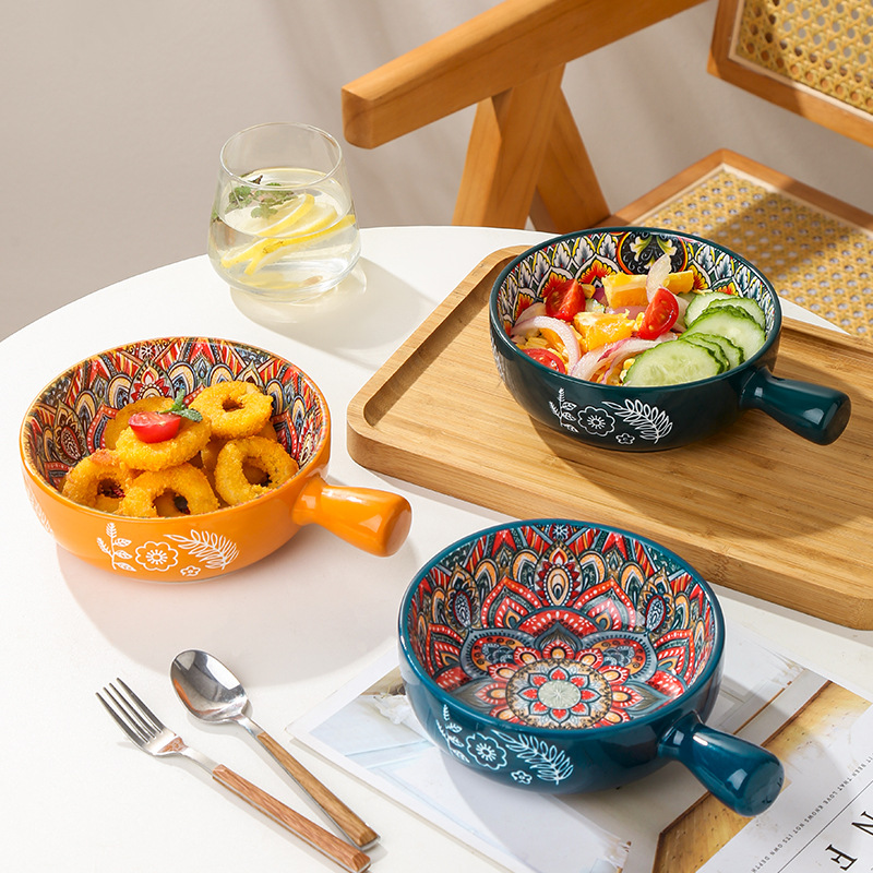 Polka Dot Ceramic Bowls Fruit  - огляд і ціна Home Cooking Services